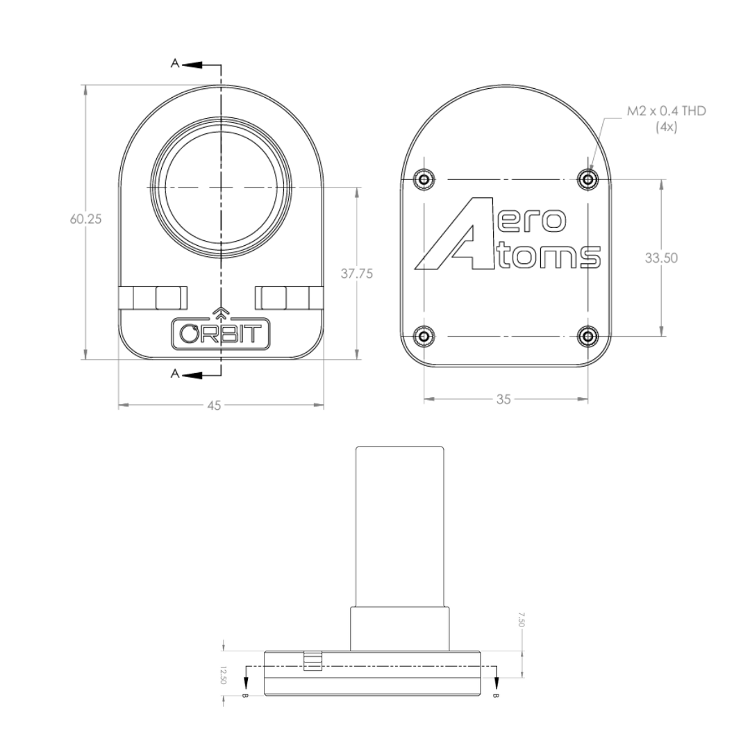 Orbit GPS Dimensions